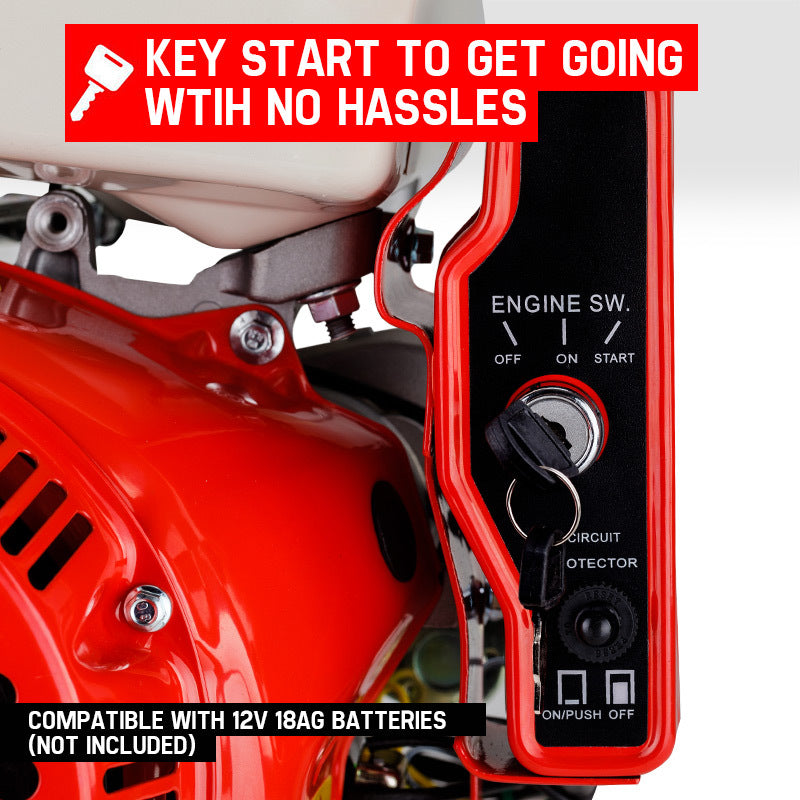 Baumr-AG 16HP Stationary Engine Petrol Direct Ignition OHV 4-Stroke Electric Recoil Start V219-ENGPTLBMRC41E