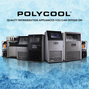 POLYCOOL Commercial Ice Maker Machine, up to 35kg/24hr, Timer & Self Cleaning Programs V219-FDSICMPY35KA