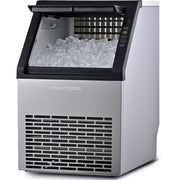 POLYCOOL Commercial Ice Maker Machine, up to 45kg/24hr, Timer & Self Cleaning Programs V219-FDSICMPY45KA