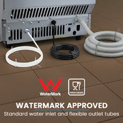 POLYCOOL Commercial Ice Maker Machine, up to 45kg/24hr, Timer & Self Cleaning Programs V219-FDSICMPY45KA
