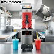 POLYCOOL 12L Single Tank Commercial Slush Machine, Digital Control Panel, SAA Approved, Juice and Frozen V219-FDSSLSPY12LB
