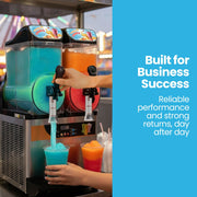 POLYCOOL 24L Double Tank Commercial Slush Machine, Digital Control Panel, SAA Approved, Juice and Frozen V219-FDSSLSPY24LB