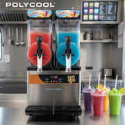 POLYCOOL 24L Double Tank Commercial Slush Machine, Digital Control Panel, SAA Approved, Juice and Frozen V219-FDSSLSPY24LB