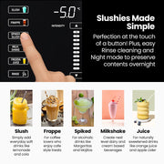 POLYCOOL 3L Slushie Frozen Drink Maker, Home Slush Machine, Fast Chilling, Easy Digital Controls V219-FDSSLSPYD2LA