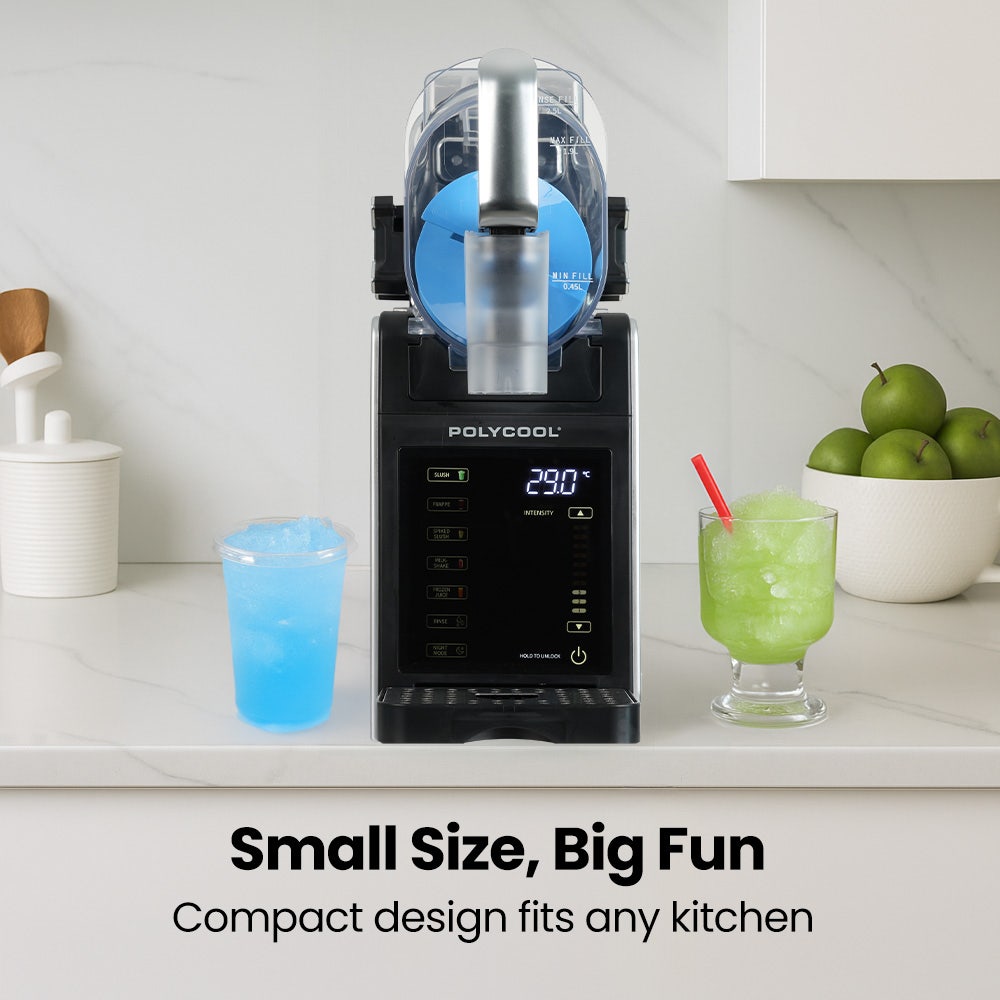 POLYCOOL 3L Slushie Frozen Drink Maker, Home Slush Machine, Fast Chilling, Easy Digital Controls V219-FDSSLSPYD2LA