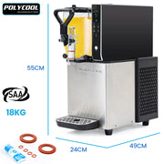 POLYCOOL 3L Single Tank Slushie Machine, Digital Control Slushy Maker V219-FDSSLSPYD3LA