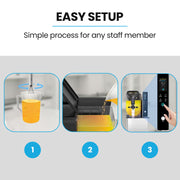 POLYCOOL 3L Single Tank Slushie Machine, Digital Control Slushy Maker V219-FDSSLSPYD3LA