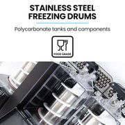 POLYCOOL 9L Triple Tank Slushie Machine, Independent Digital Control Slushy Maker V219-FDSSLSPYD9LA