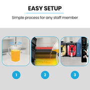 POLYCOOL 9L Triple Tank Slushie Machine, Independent Digital Control Slushy Maker V219-FDSSLSPYD9LA