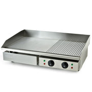 THERMOMATE Commercial Electric Griddle TH-G06, 4400W 73x40cm Half Ribbed Dual Surface V219-FODCAPTHMAG06