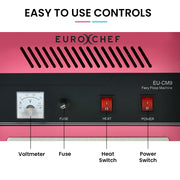 EUROCHEF 1000W Commercial Cotton Candy Machine Fairy Floss Maker V219-FODFLSEUCACM9