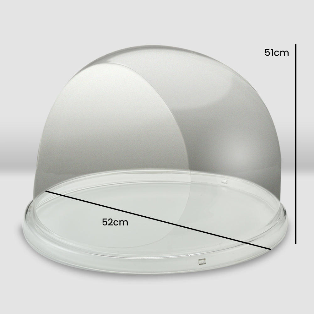 EUROCHEF Commercial Fairy Floss Cotton Candy Maker Machine Bubble Cover 52cm V219-FODFLSEUCACV9