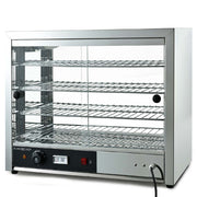 EUROCHEF Electric Food Warmer Display, 1000W, 4-Tier Stainless Steel V219-FODWMREUCAP1S