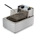 EuroChef Commercial Electric Deep Fryer Frying Basket Chip Cooker Fry Scoop V219-FRYER-1TANK