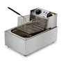 EuroChef Commercial Electric Deep Fryer Frying Basket Chip Cooker Fry Scoop V219-FRYER-1TANK