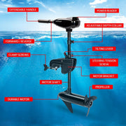 Striker 90LBS Electric Trolling Motor Inflatable Boat Outboard Fishing Marine V219-FSHTRLSTRA1K0