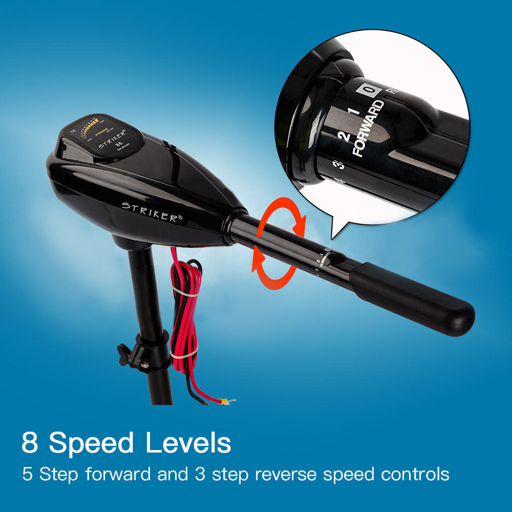 Striker 45 LBS Electric Trolling Motor Inflatable Boat Outboard Engine Fishing Marine V219-FSHTRLSTRA6X0