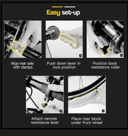 PROFLEX Indoor Bicycle Trainer - Bike Cycling Stationary Magnetic Stand Training V219-FTNBIKPRFAFMT
