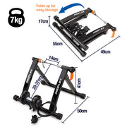 PROFLEX Indoor Bicycle Trainer - Bike Cycling Stationary Magnetic Stand Training V219-FTNBIKPRFAFMT