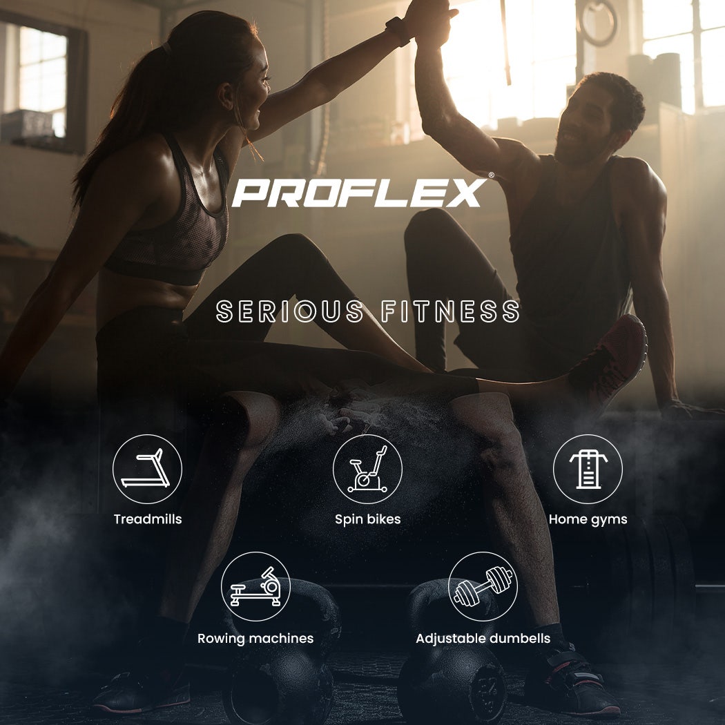 PROFLEX Multi-Station Compact Home Gym Set, 150lbs Weight Plates- M8000 V219-FTNHGMPF8RDA