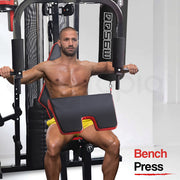 PROFLEX Home Gym Exercise Machine Fitness Equipment Weight Bench Press Set 148lbs V219-FTNMFGPRFA953
