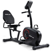 PROFLEX Magnetic Recumbent Exercise Bike, LCD Display, Heart Rate Sensors, Adjustable Seat, 8-Level V219-FTNREBPFXB2A