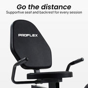 PROFLEX Magnetic Recumbent Exercise Bike, LCD Display, Heart Rate Sensors, Adjustable Seat, 8-Level V219-FTNREBPFXB2A