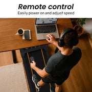 PROFLEX Electric Walking Pad Under Desk Treadmill, Remote Control, Compact Foldable Size, Tablet Holder, LCD V219-FTNTRDPFHS3A