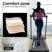PROFLEX TRX3 Electric Treadmill, Compact Size, Foldable, USB/MP3, Pulse Sensors V219-FTNTRDPFTRX3A