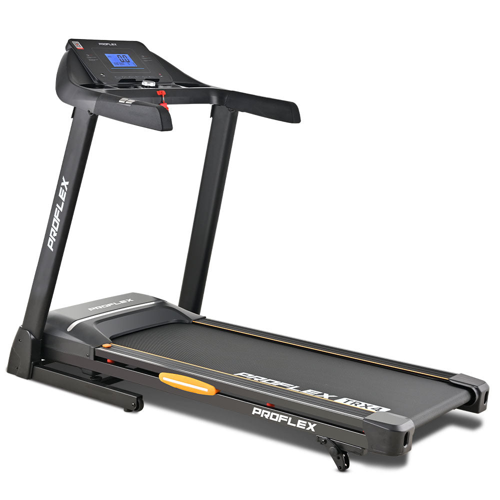 PROFLEX TRX4 Electric Treadmill, Medium Size, Foldable, Suspension, Bluetooth, USB/MP3, Pulse Sensors, V219-FTNTRDPFTRX4A