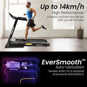 PROFLEX TRX4 Electric Treadmill, Medium Size, Foldable, Suspension, Bluetooth, USB/MP3, Pulse Sensors, V219-FTNTRDPFTRX4A