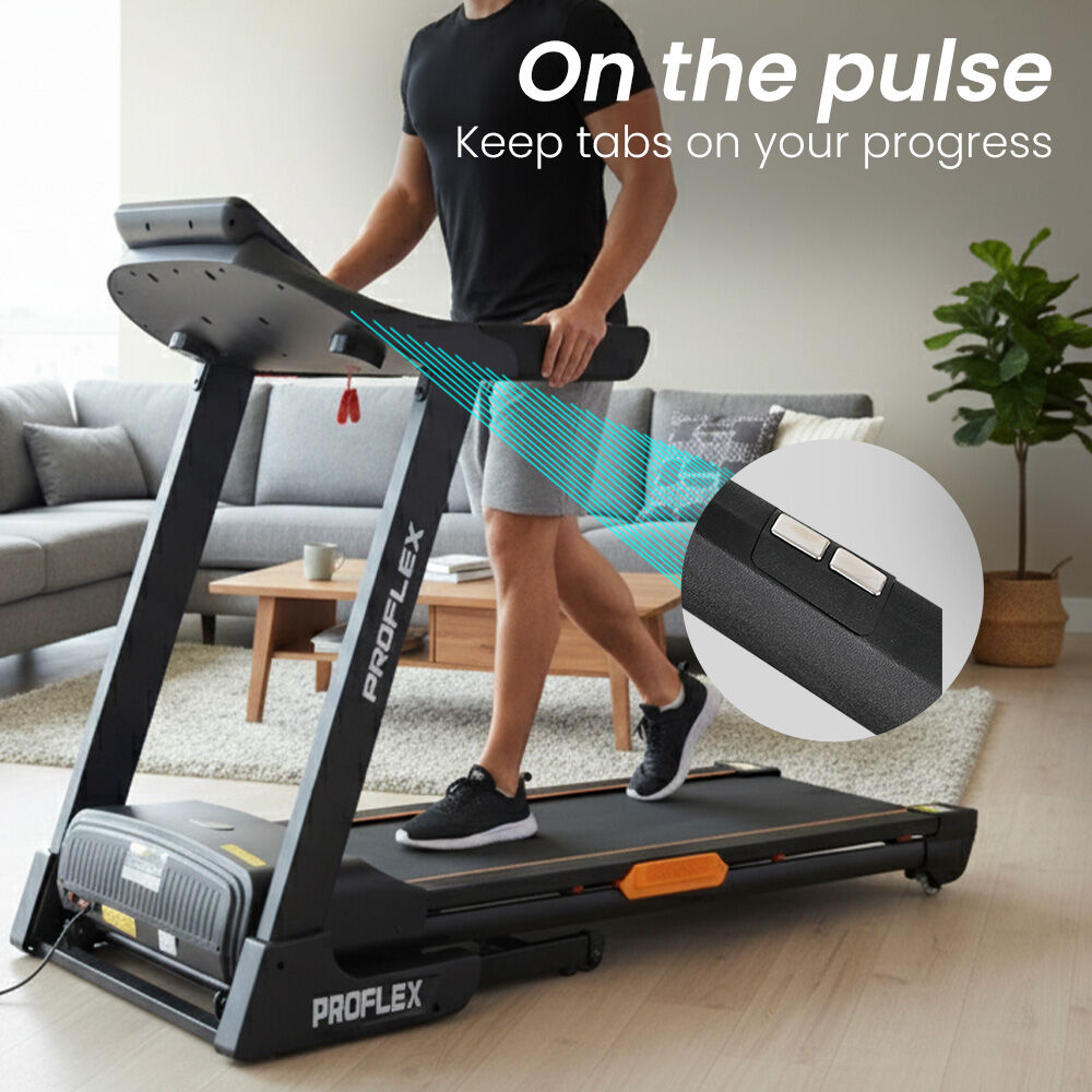 Proflex TRX9s Electric Treadmill, Large Size, 450mm Belt, 10-inch display, Foldable, Suspension, Auto V219-FTNTRDPFTRX9A
