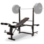 PROFLEX 7in1 Weight Bench Press Multi-Station Home Gym Leg Curl Equipment Set V219-FTNWTBHPFAB3C