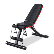 PROFLEX Weight Bench Workout Gym Press Adjustable Lifting Fitness Folding Bands V219-FTNWTBPRFAB2C