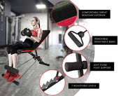 PROFLEX Weight Bench Workout Gym Press Adjustable Lifting Fitness Folding Bands V219-FTNWTBPRFAB2C