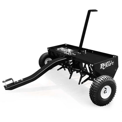 PlantCraft Tow Behind Plug Lawn Aerator 1m (40") Wide, Universal Hitch for Ride on Mower, Garden Tractor V219-GDTAERPCP42A