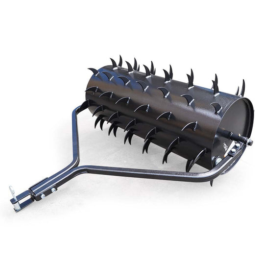 PlantCraft Tow Behind Lawn Roller Spike Aerator 36" Wide, Universal Hitch for Ride on Mower, Garden Tractor V219-GDTAERPCS36A