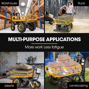 Baumr-AG 40V Battery Powered Material Handling Dumper Wheelbarrow Motorised Electric, 300kg Capacity V219-GDTPBWBM1MEA