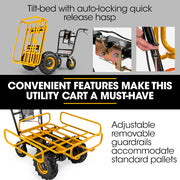 Baumr-AG 40V Battery Powered Material Handling Dumper Wheelbarrow Motorised Electric, 300kg Capacity V219-GDTPBWBM1MEA