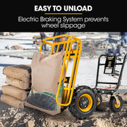Baumr-AG 40V Battery Powered Material Handling Dumper Wheelbarrow Motorised Electric, 300kg Capacity V219-GDTPBWBM1MEA