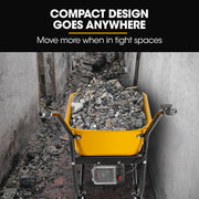 Baumr-AG 36V Battery Powered Wheelbarrow Motorised Electric, 80L Bucket Volume, 260kg Capacity V219-GDTPBWBM7CEA