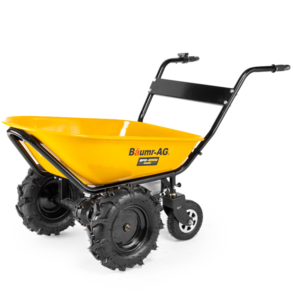 Baumr-AG 40V Battery Powered Wheelbarrow Motorised Electric, 100L Bucket Volume, 4 Wheel, 260kg Capacity V219-GDTPBWBM8CEA