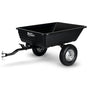 PlantCraft Poly Dump Cart, 272kg Load Heavy Duty Tipper Trailer, 16-inch Tyres, for Ride-on Lawn Mower V219-GDTPCRPCTD6A