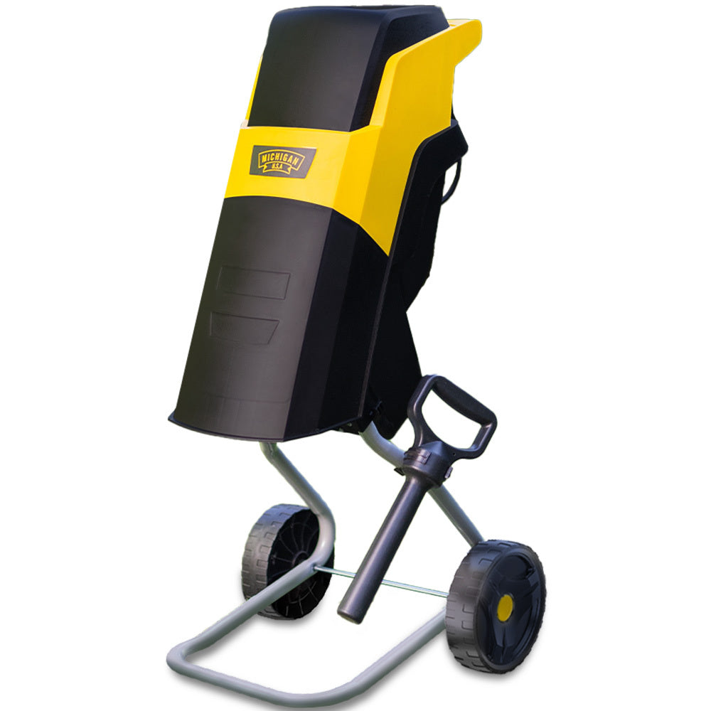 MICHIGAN 2400W Electric Garden Mulcher Shredder, Portable Wood Chipper, Push Stick, 40L Collection Bag V219-GDTSRDMC3C0A