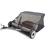 PlantCraft Lawn Sweeper 38" Wide, Tow Behind Leaf and Grass Clipping Collector, Universal Hitch for Ride on V219-GDTSWPPCT38A