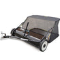 PlantCraft Lawn Sweeper 38" Wide, Tow Behind Leaf and Grass Clipping Collector, Universal Hitch for Ride on V219-GDTSWPPCT38A