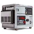 GENPOWER 8.4kW Peak 6kW Rated Commercial Diesel Generator, Electric Key Start, 6 x 15A, Single Phase V219-GEN1DS1M4BGPR