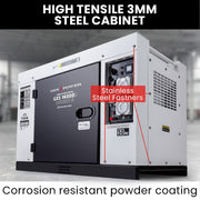 GENPOWER 8.4kW Peak 6kW Rated Commercial Diesel Generator, RCD Safety Switch, Electric Key Start, 2 x 15A, V219-GEN1DSGPRA14K