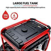 GENPOWER Portable Petrol Generator 8.4kW Max 6kW Rated Single Phase 18HP 420cc 4-Stroke Engine V219-GENPTLGPRB12K