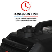 GENPOWER 4.7kW Peak 3.8kW Inverter Generator, Push Button & Remote Start, Portable w/ Wheels, Camping, V219-GENPTRGN47SA